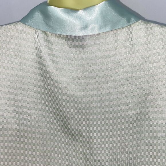 Halston Button Down Mint Green Mini Dress Tunic Sz Sm Exce… - Picture 6 of 7